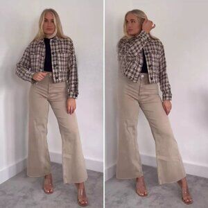 Zara The Marine Straight High Rise Relaxed Leg Jeans